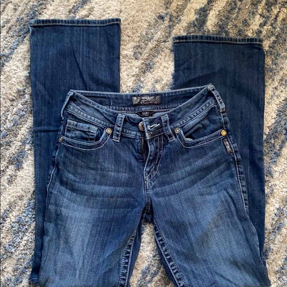 Silver bootcut jeans